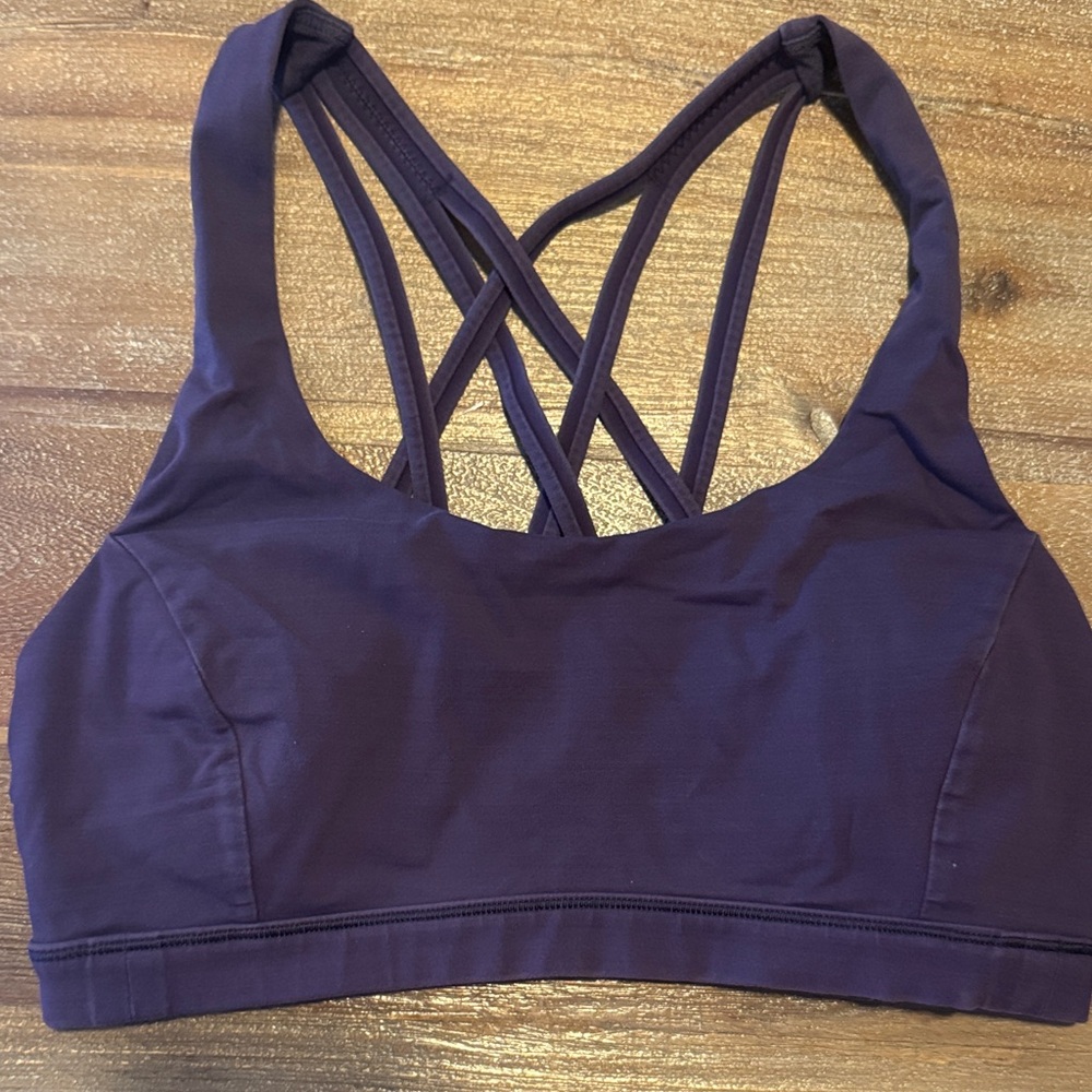 Lululemon Athletica Deep Purple Strappy Sports Bra